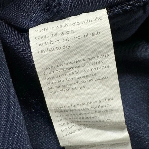 Fabletics Emma Velour Velvet Leggings Size 3X Blue High Waisted Full Length - Picture 8 of 8